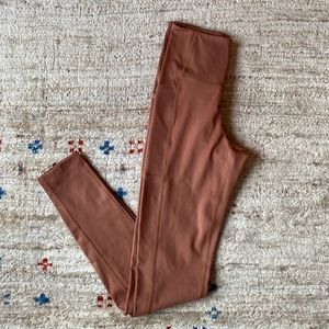 NWOT Girlfriend Collective High Waist Legging, Compressive, Cinnamon, Size XS